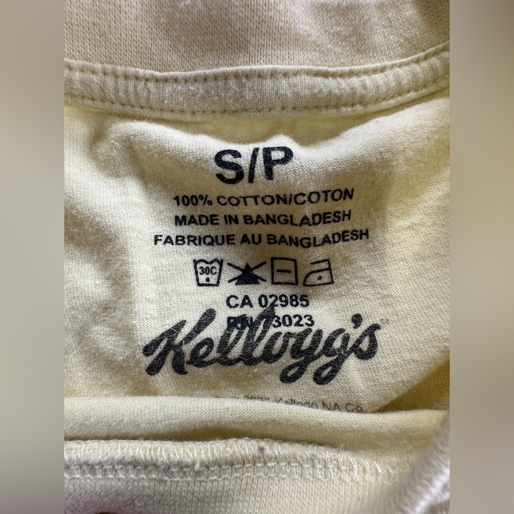 Kelloggs tshirt size S Tony the Tiger team tony yellow - Picture 2 of 7